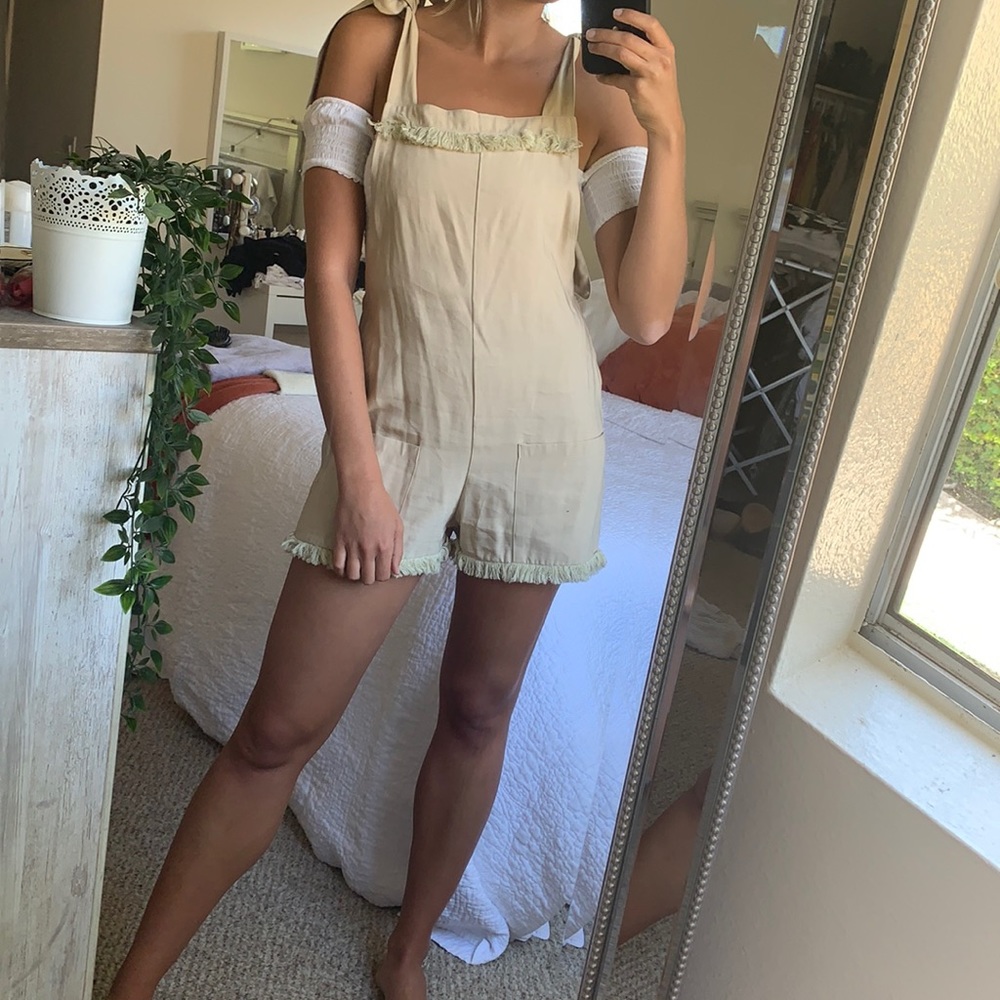 Both Romper and White Under Shirt. Size Small